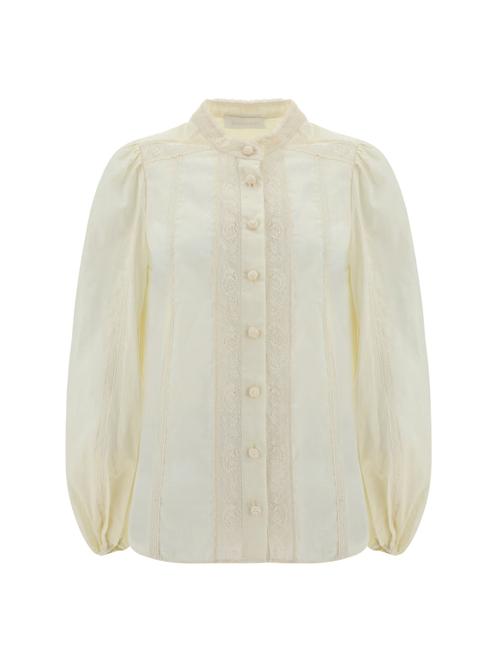 HALLIDAY LACE TRIM SHIRT