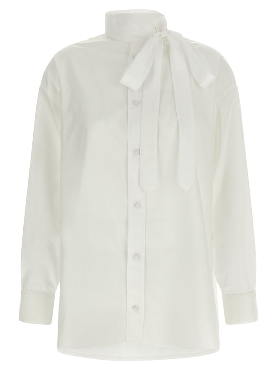 LavallièRe Collar Shirt Shirt And Blouse White