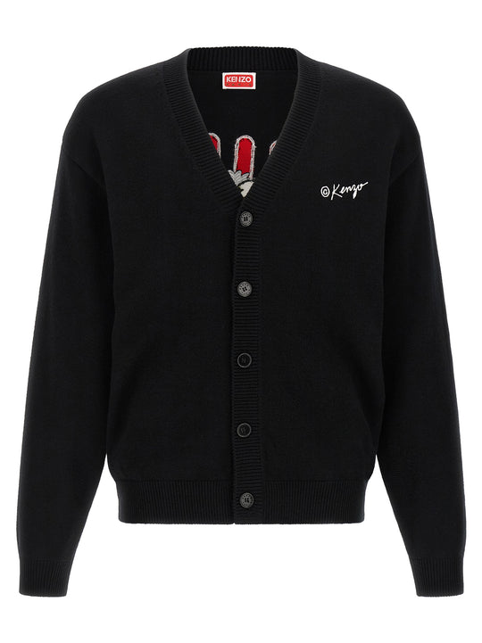 Kenzo Wild Tiger Sweaters And Cardigans Black