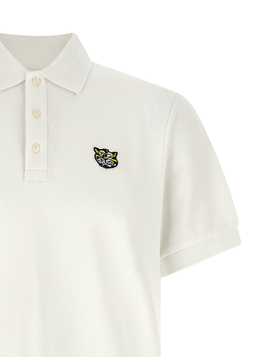 Kenzo Wild Tiger Gots Polo - White | 9b506ebcfdc0eceed7ca7a532e6b7a0366181b8e