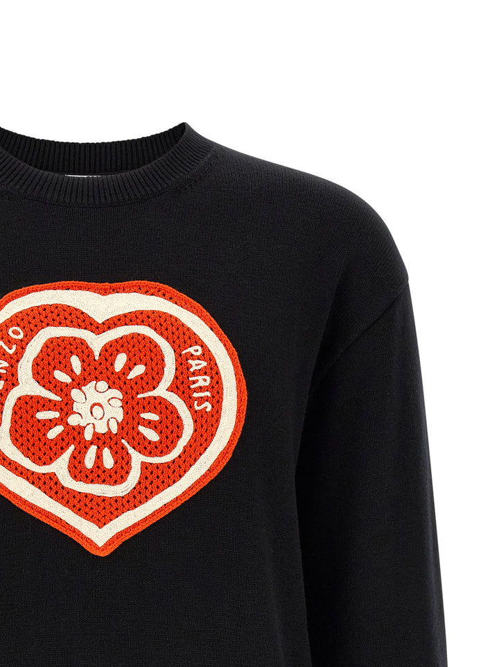 Kenzo Kenzo Boke Heart Sweaters and Cardigans - Black | 6389278f984aaa7e541b96c14141379d312912aa