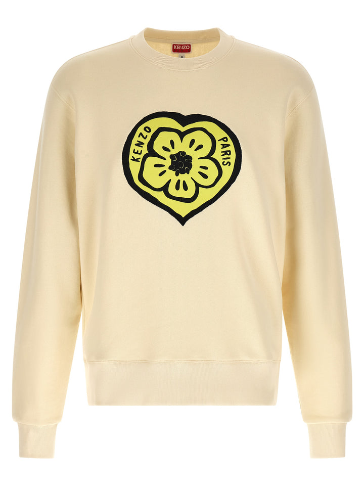 Kenzo Kenzo Boke Heart Classic Sweatshirt - Beige | 98893cb458cc2dd16faee6af3dd7240b4e3f6a18