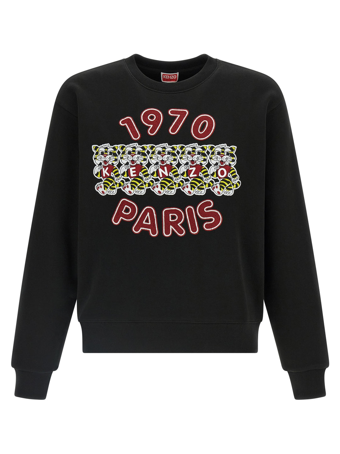Kenzo Wild Tiger Embroidered Sweatshirt - Black | 77a81943b0d727e6ba9e345ce7783444c704f3cb