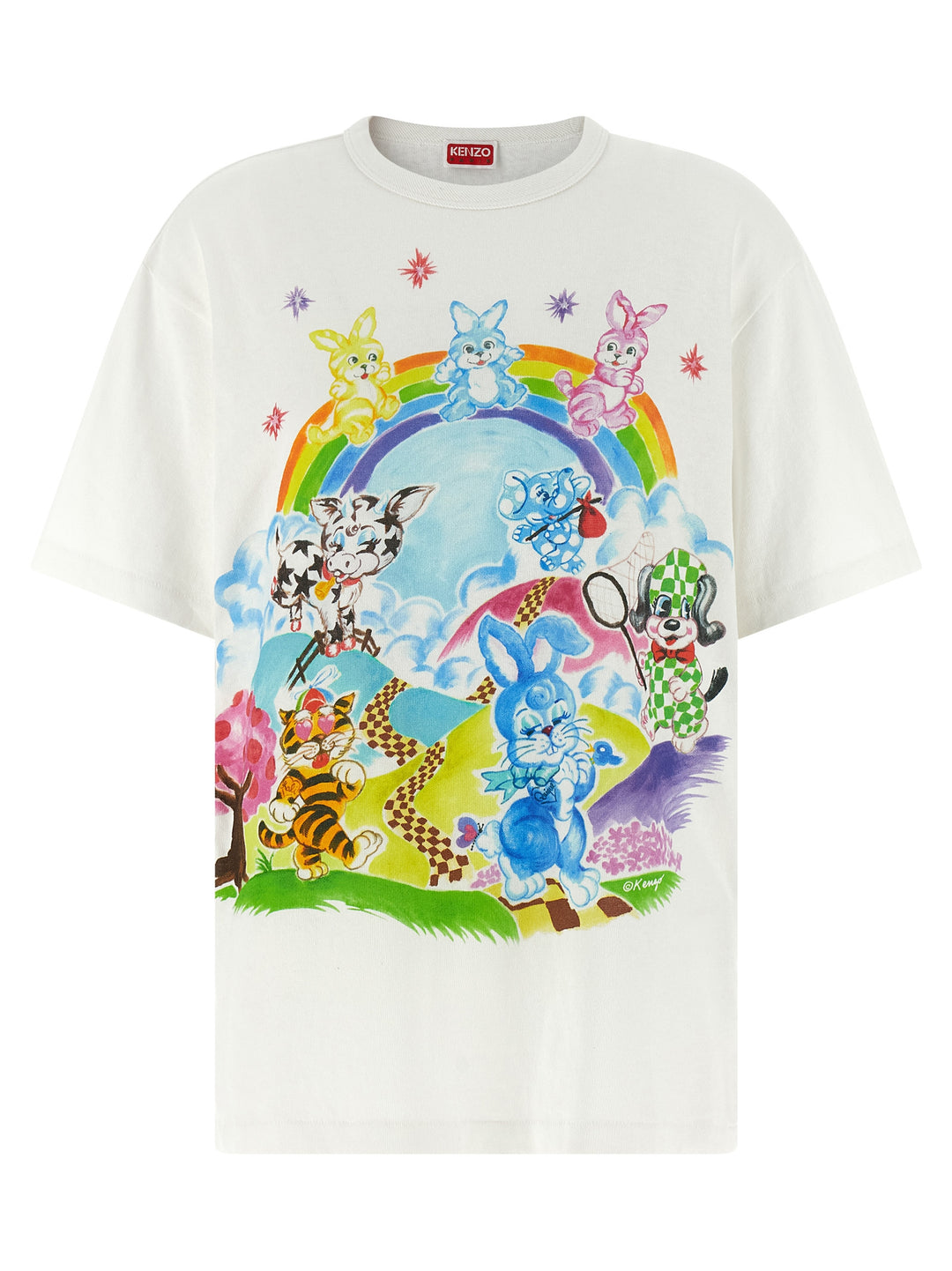 Kenzo Kenzo Cartoon T-shirt - White | 6bcbfa639124a7e0fea07ffa680816dcc4f3a50d