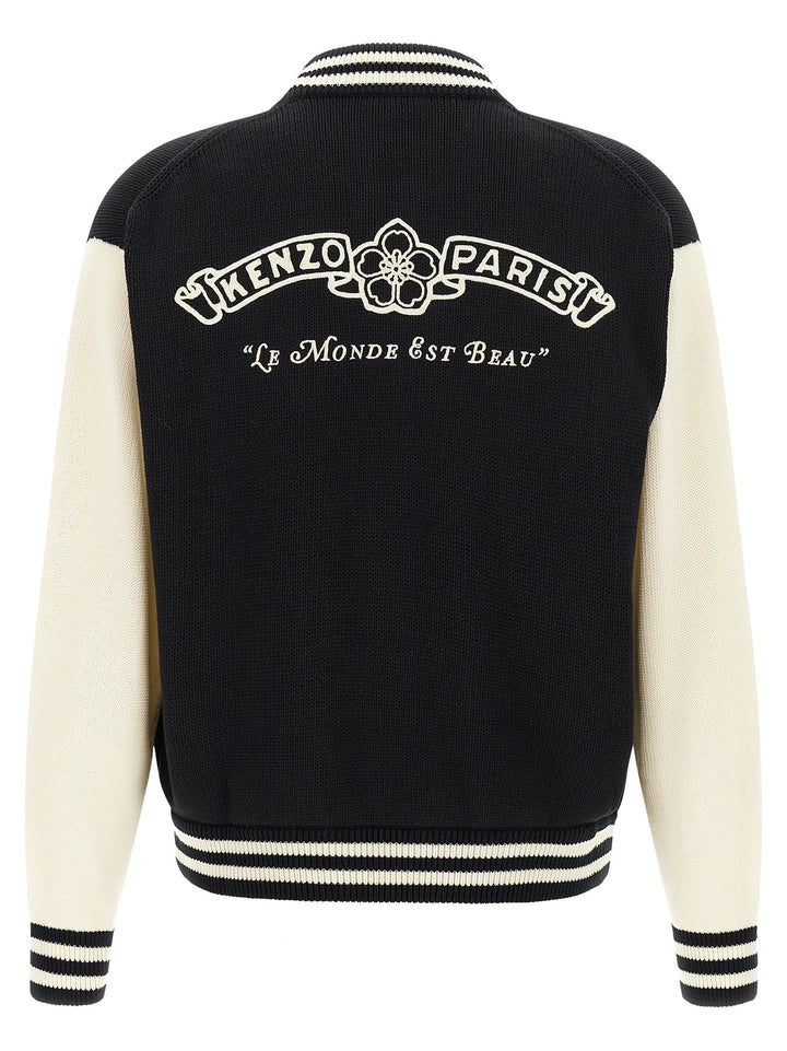 Kenzo Kenzo Paris Emblem Sweaters and Cardigans - White/Black | d92fdea4451baadc256c7ccb3cd7b0ea8a47ab9a