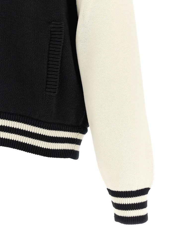 Kenzo Kenzo Paris Emblem Sweaters and Cardigans - White/Black | 6ef9246f6bffb2245c1be76a3129b787cf9bdcfd