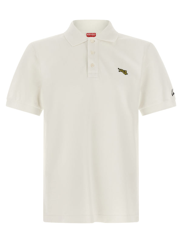 Kenzo Happy Tiger Polo White