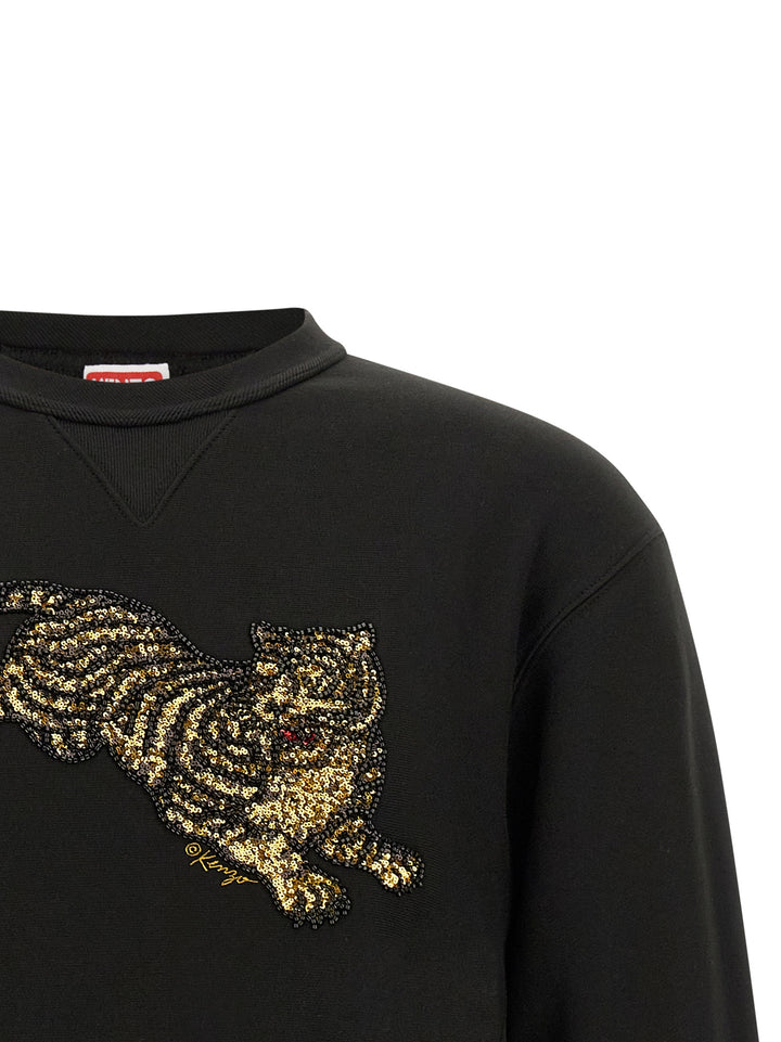 Kenzo Kenzo Jumping Tiger Sweatshirt - Black | 29b8c80c7ba01d1a1164f2c4e9841f9bc59398e6