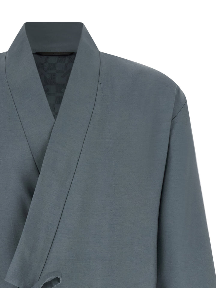 Kenzo Kimono Blazer - Gray | 460a6032e1dedae555468b0d845b259cfe72099c