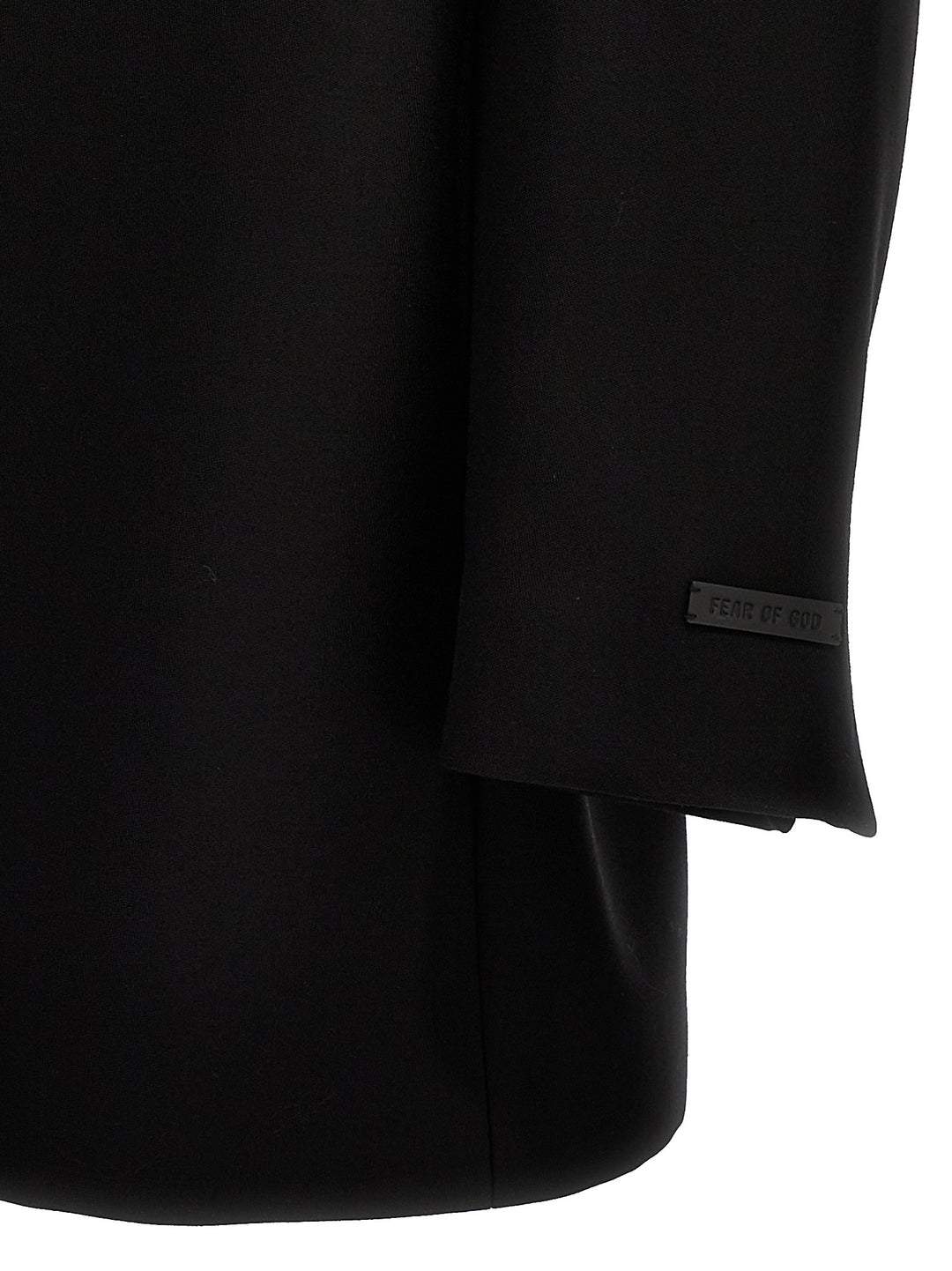 Lapeless Suit Blazer Black