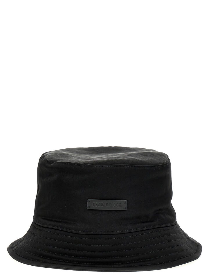 Logo Patch Bucket Hat Hats Black