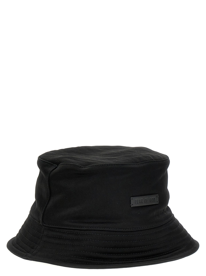 Logo Patch Bucket Hat Hats Black