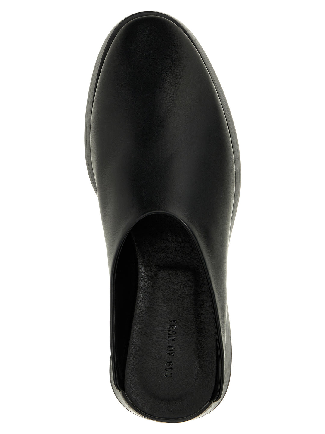 Backless Flat Shoes Black