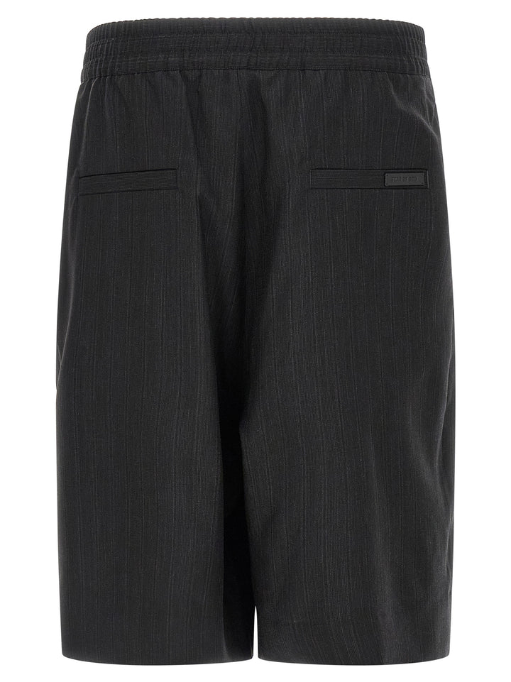 Fear Of God Pinstripe Bermuda Shorts Bermuda and Short - Black | a231416422378cd45109f62df2491403e8b47c8d