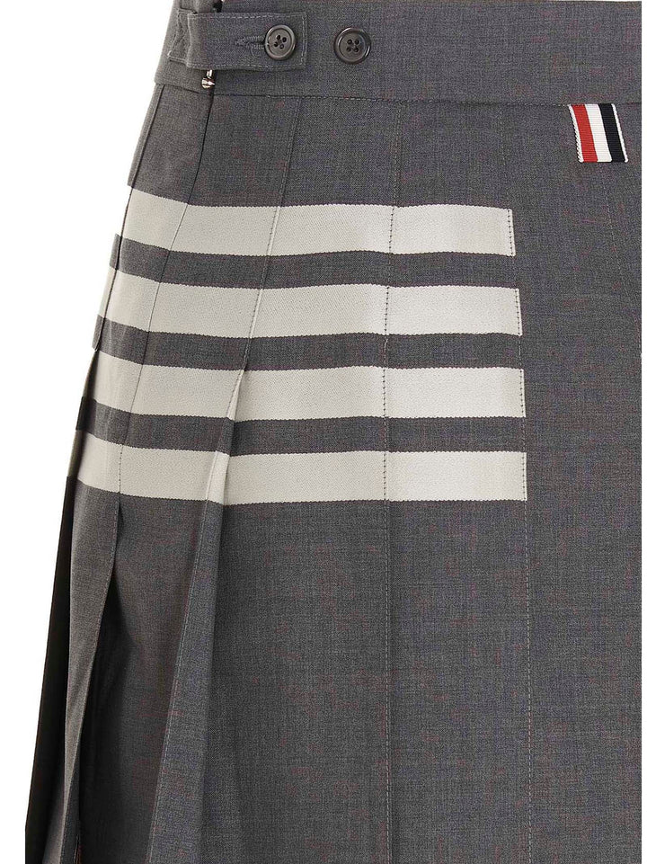 Thom Browne 4 Bar Skirts - Gray | fb8c3f3ba6a35471c031822b00bbc2ace067ebec
