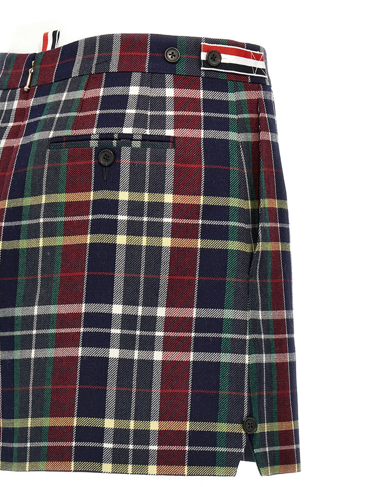 Tartan Twill Skirt Skirts Multicolor