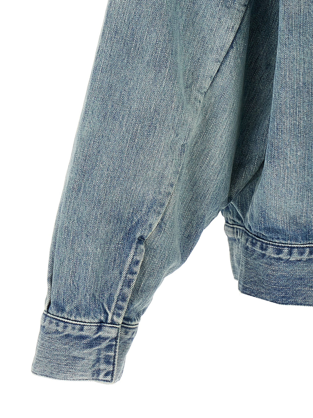 Fear Of God Denim Trucker Puffer Jackets - Blue | 539cb9ea0087d36af51de83b6899f1d7b5cd2357