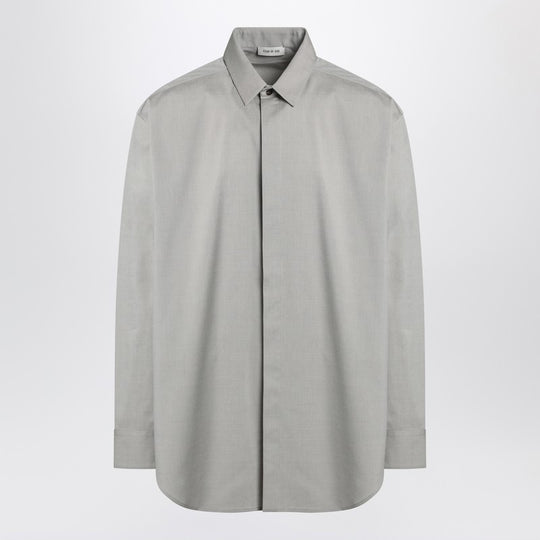 Grey Dove Grey Mélange Cotton Shirt