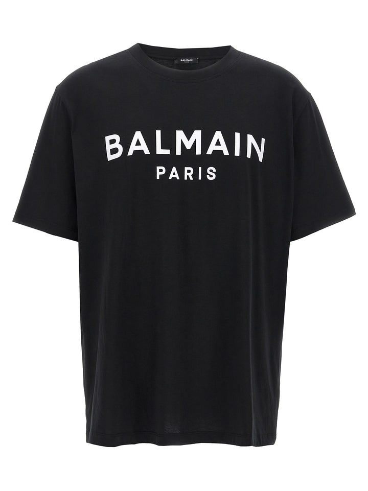 Balmain Logo Print T-shirt - White/Black | a57c6827b9581ef3d545a71f43451797529e2e78