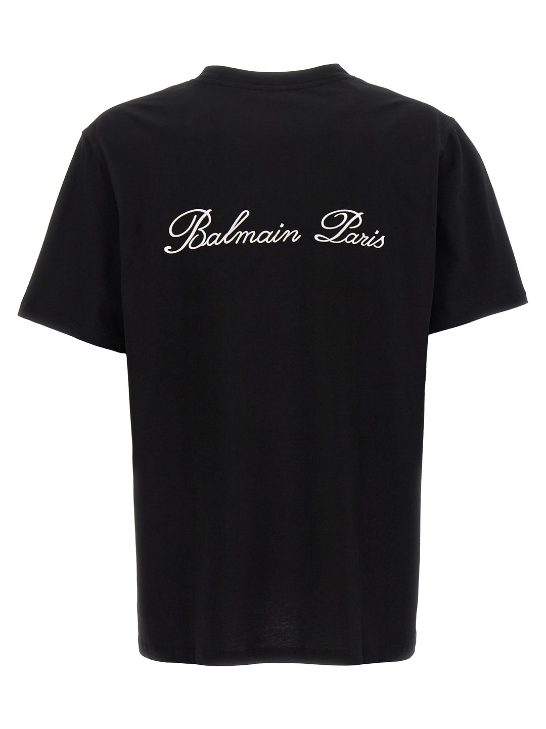 Balmain Signature T-shirt - White/Black | 52f40bd93a304c21b0adf0eefa0b65b281e966fd