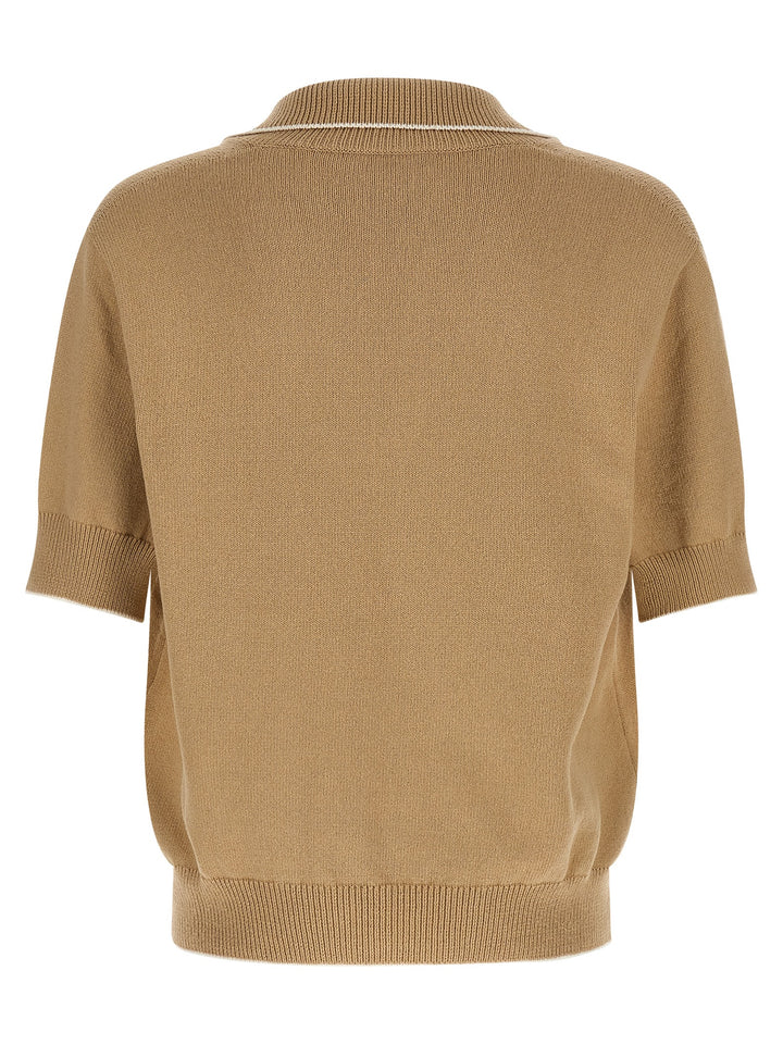 Balmain Balmain Stemma Polo - Beige | b3fd1004e0562ee05605807a530bb9cd45915828