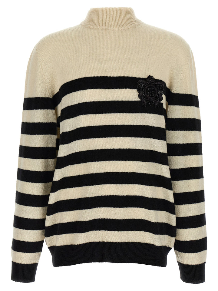 Balmain Marinière Sweaters and Cardigans - White/Black | 0e53db329a7af1810ef4a0db5c0babbdb4dc5d5f
