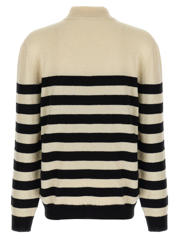 Balmain Marinière Sweaters and Cardigans - White/Black | 8e35a023bfb725e1d1b2c46139f5dd7fb2250503
