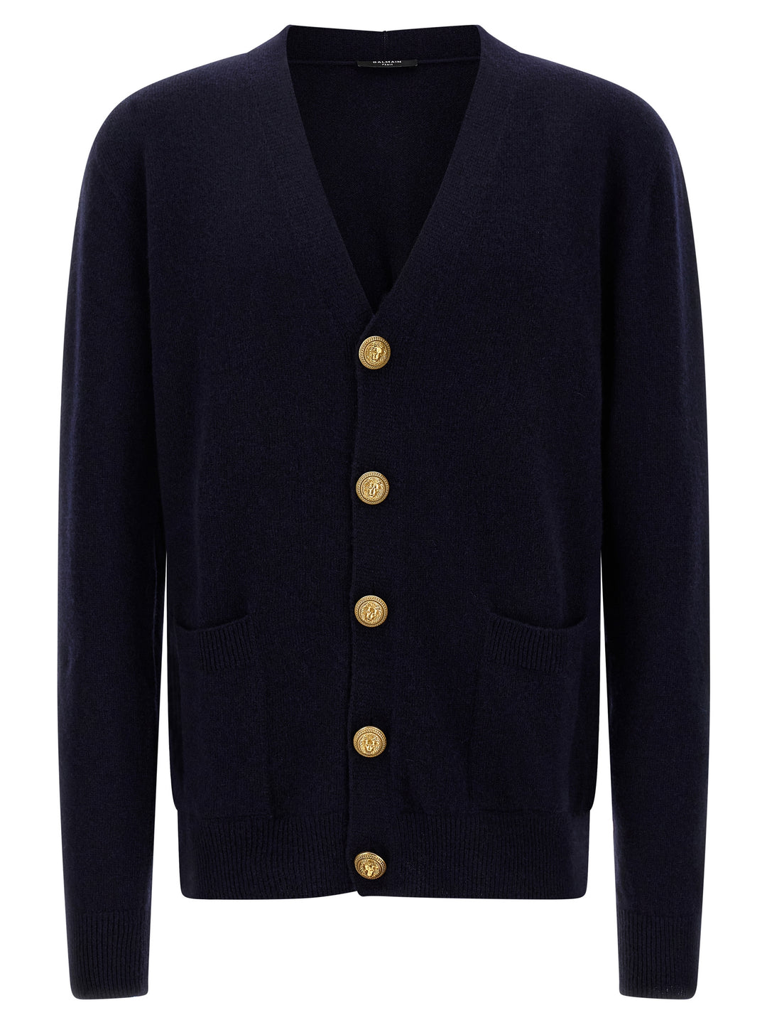 Balmain Eco-Cashmere Cardigan Sweaters and Cardigans - Blue | 4a506edbcddfea7b7e4e316034a03d231dfdd9d5