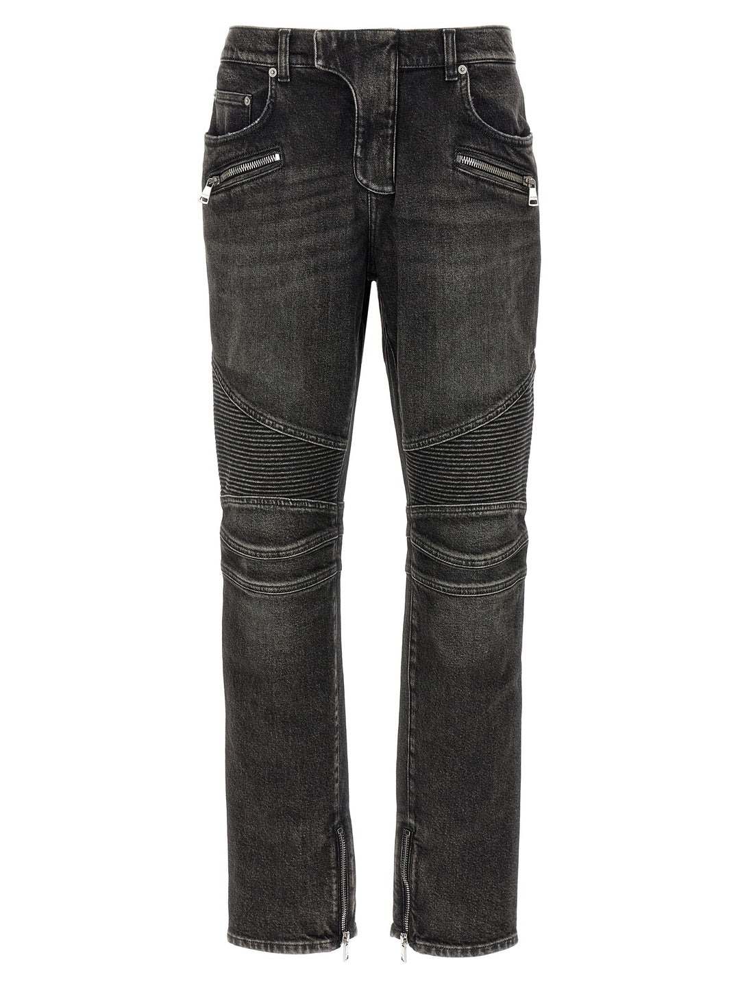 Balmain Biker Jeans - Gray | 34b9cf123ded4fae0c765f7257a52112d4b75798