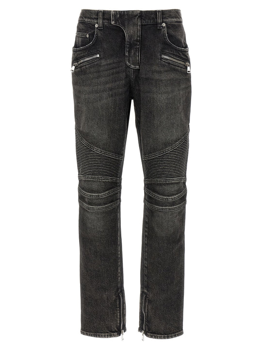 Biker Jeans Gray