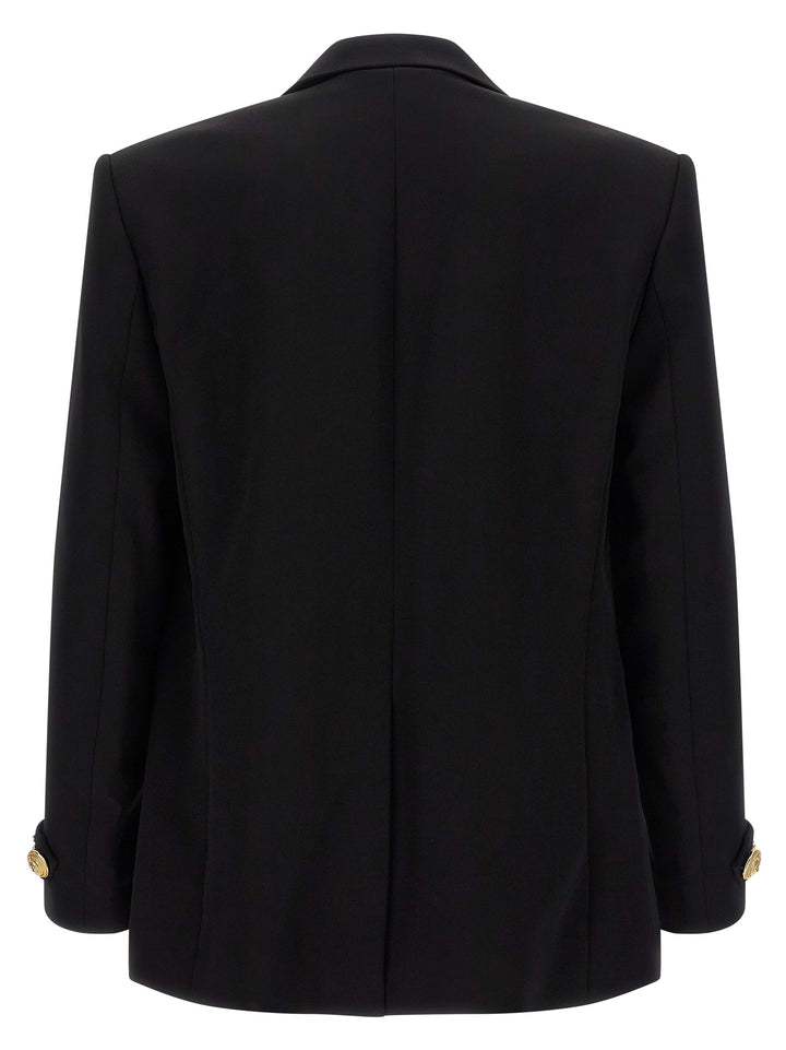 Balmain Leaf Embroidery Blazer - Black | 6370bcdee6d5e93755f1799640f78361139e02d3