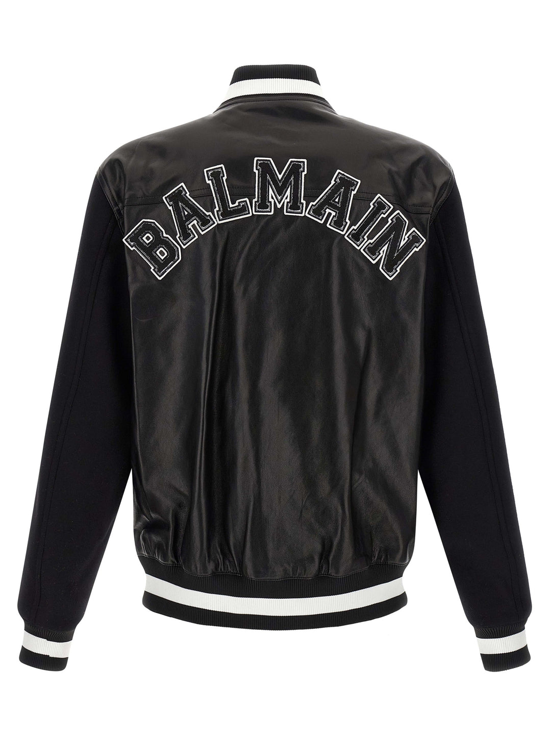 Balmain Varsity Puffer Jackets - White/Black | b4c745fb237ee70c41a717593f07008fd8914469