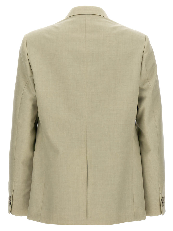 Fendi Single-Breasted Wool Blazer - Beige | 3241ddfea9835b02b2215382bc09c70b1ba4865f