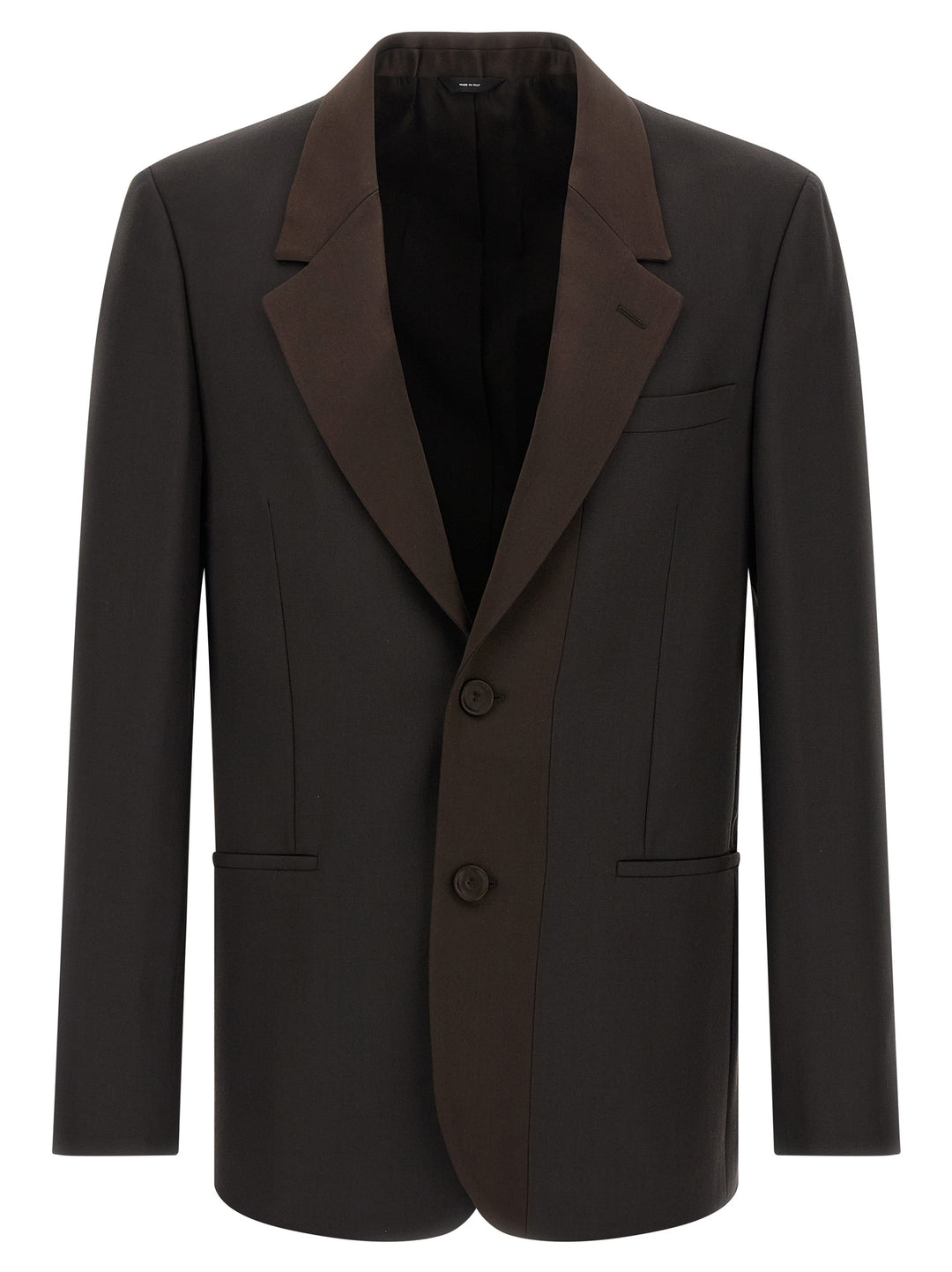 Fendi Crepe Wool Blazer - Brown | d6e15543d2f3fac431680e96da60d38c5b6334f1