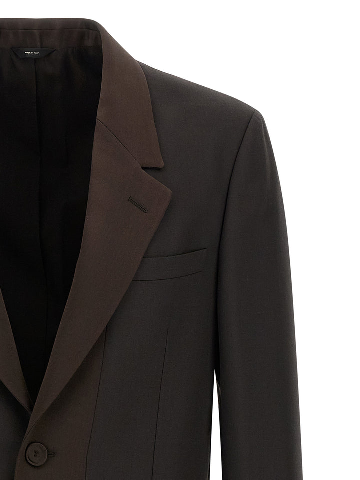 Fendi Crepe Wool Blazer - Brown | 8a8475b3d908f214d7bb7a0b50bd52ef15a5cdd2
