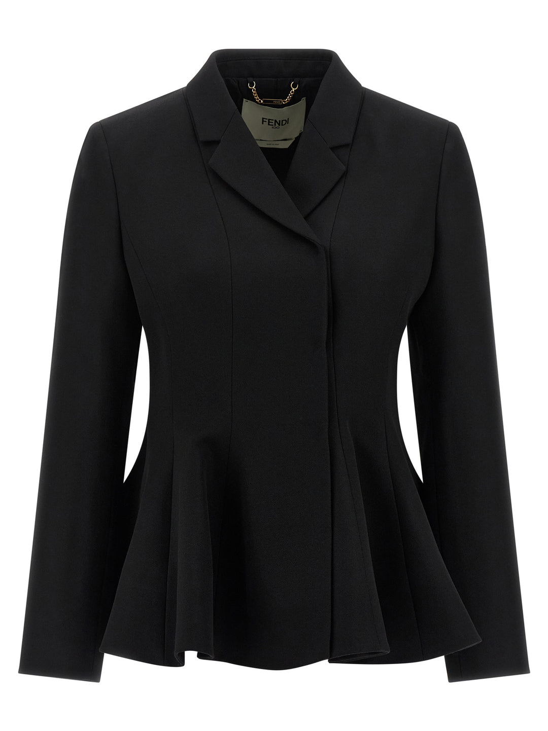 Fendi Grain De Poudre BlazerS - Black | 21190e504170a964588619ceb8fc0f8f53bf952f