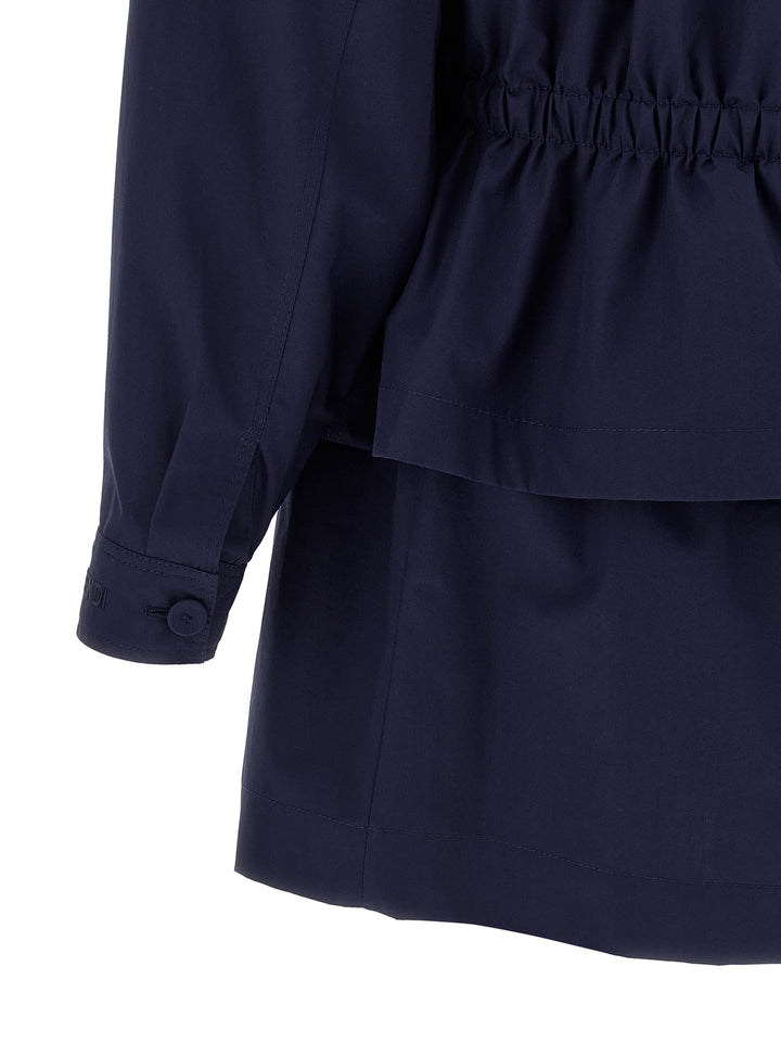 Fendi Saharan Jacket Puffer Jackets - Blue | 03464dcb5cfd795b10259685c39a96132ae87414