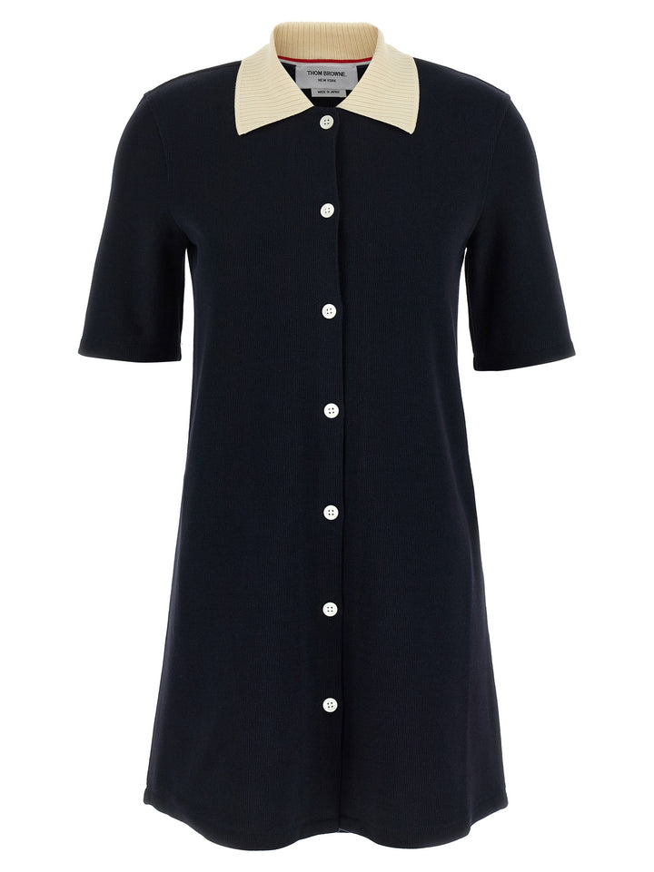 Thom Browne Polo Dress Dresses - Blue | 4e852b5970d86957a89bee7975bc79931ff4f462