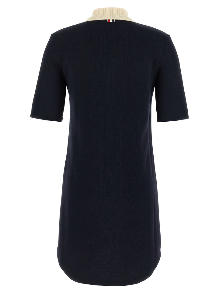 Thom Browne Polo Dress Dresses - Blue | 2abeeeb8fb497091f37b6dc58170d5b4ae8ce51e
