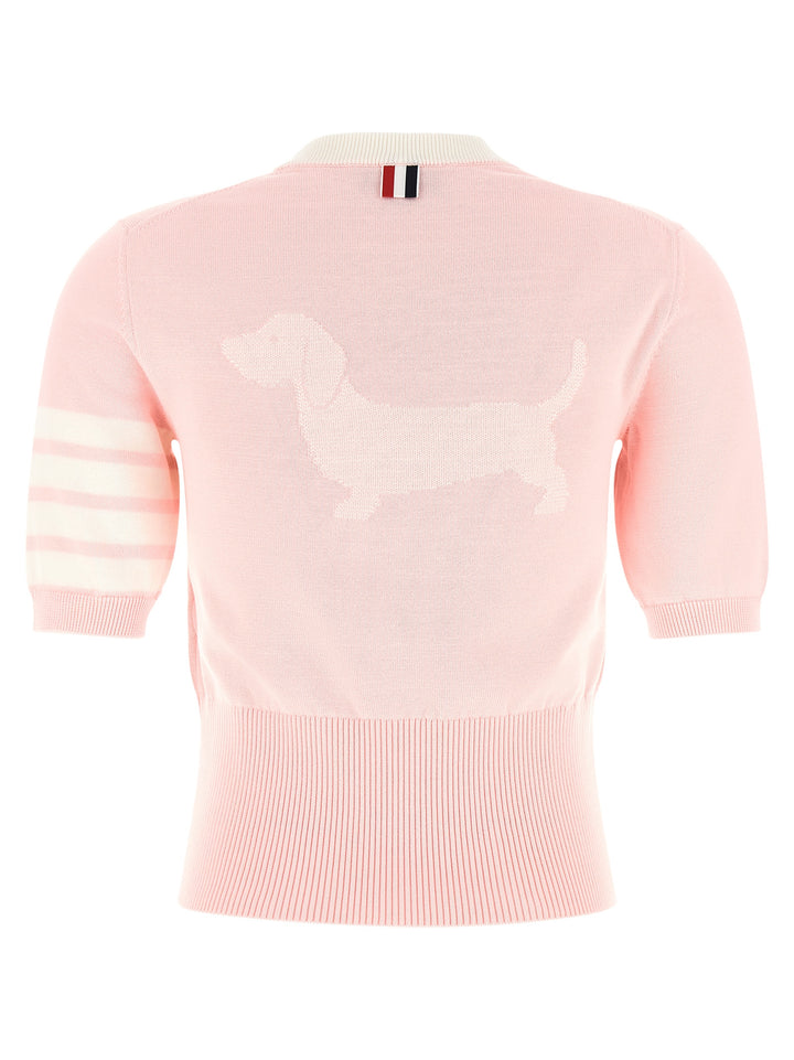 Thom Browne Hector T-shirt - Pink | 7f92ddd933dcbfb26b0a67bf72786ca109464f76