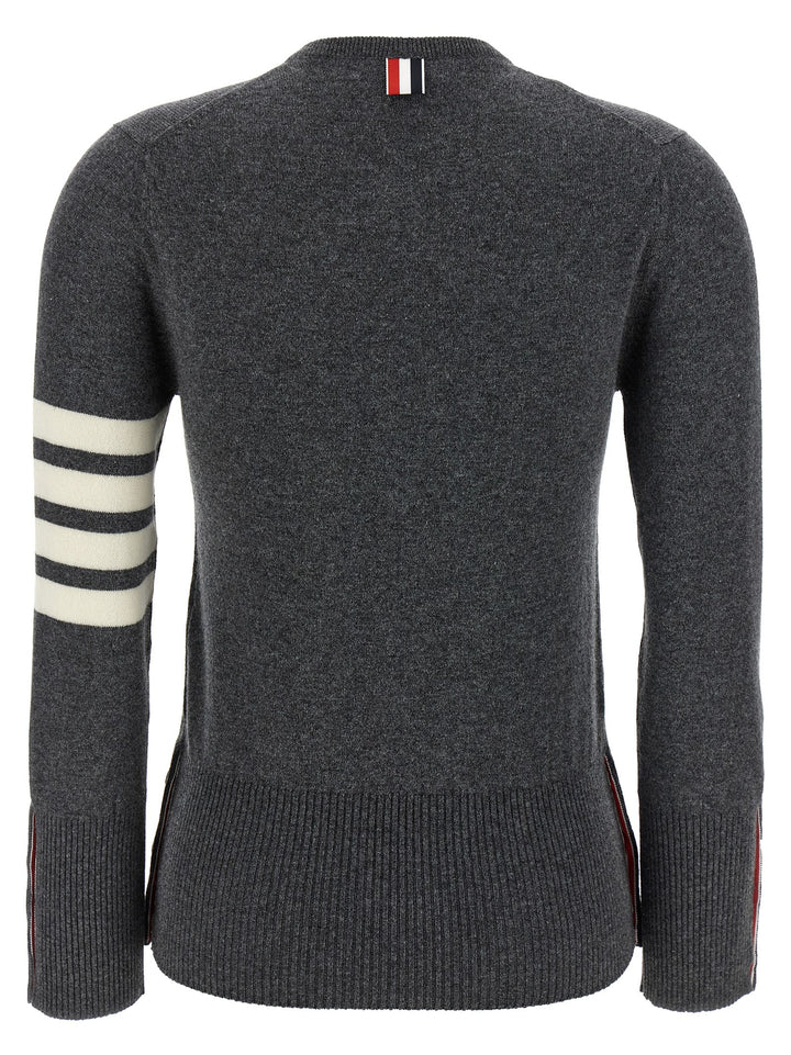 Thom Browne Classic Cashmere 4-Bar Sweaters and Cardigans - Gray | 11be5ad04d0bf1a665ebd8f8ca17db4a4187b3ad