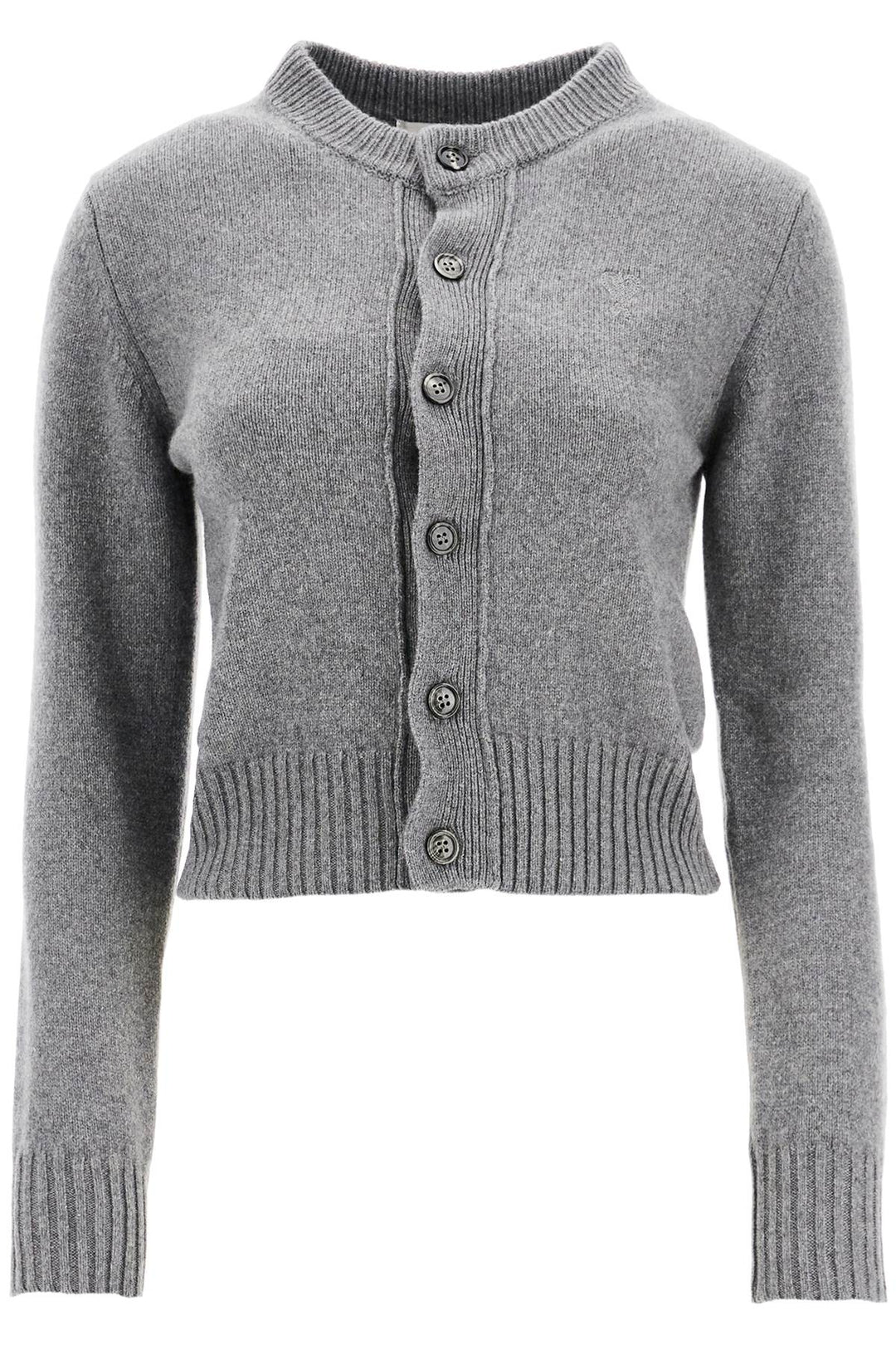 Cardigan Girocollo In Cashmere