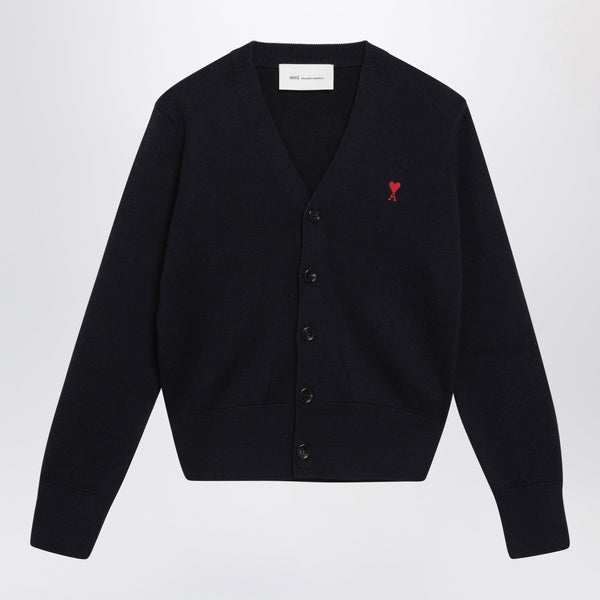 Navy Ami De Coeur Wool Cardigan