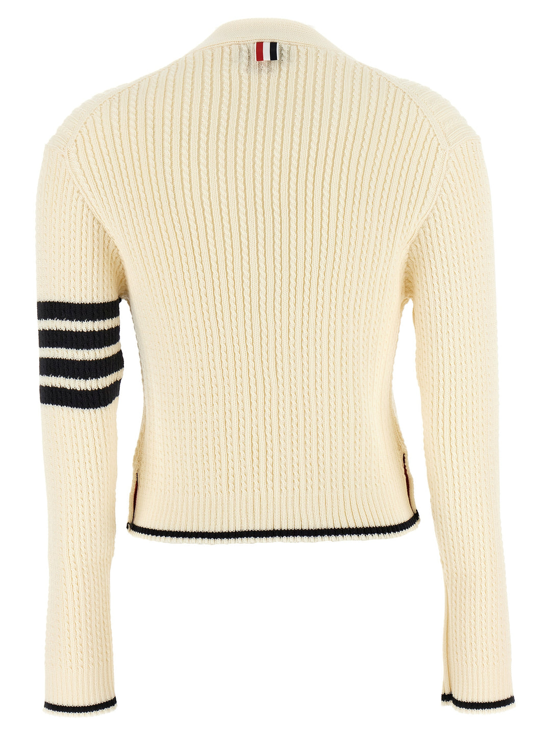 4 Bar Sweater, Cardigans White/Black