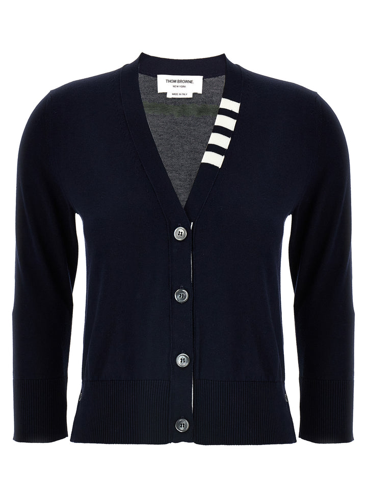 4bar Sweater, Cardigans Blue