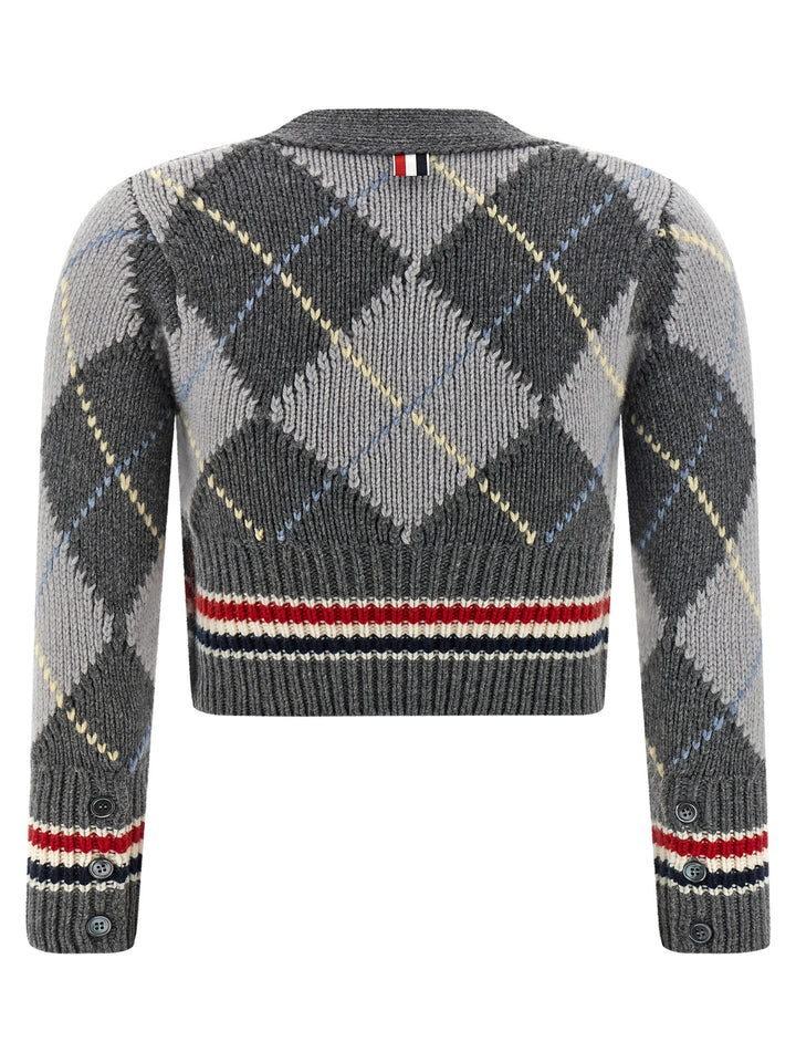 Thom Browne Cardigan Argyle Sweaters and Cardigans - Gray | 17be26958ad674d81ce005de8264765b7c76edec