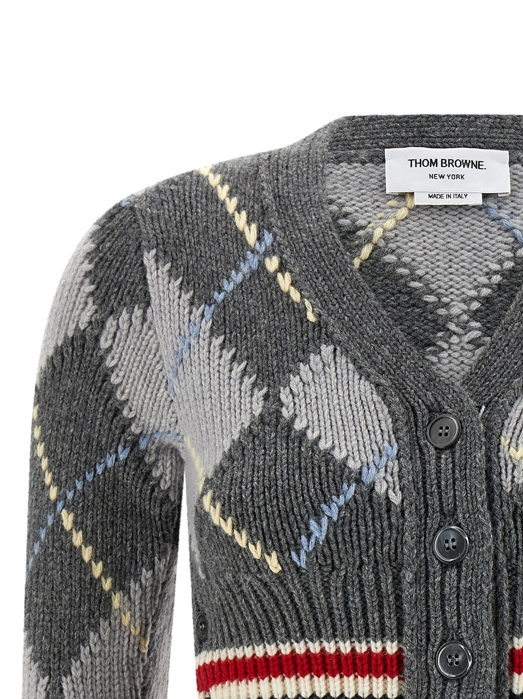 Thom Browne Cardigan Argyle Sweaters and Cardigans - Gray | 0e366c7688830a861a794685b13fa26c6ac58d20