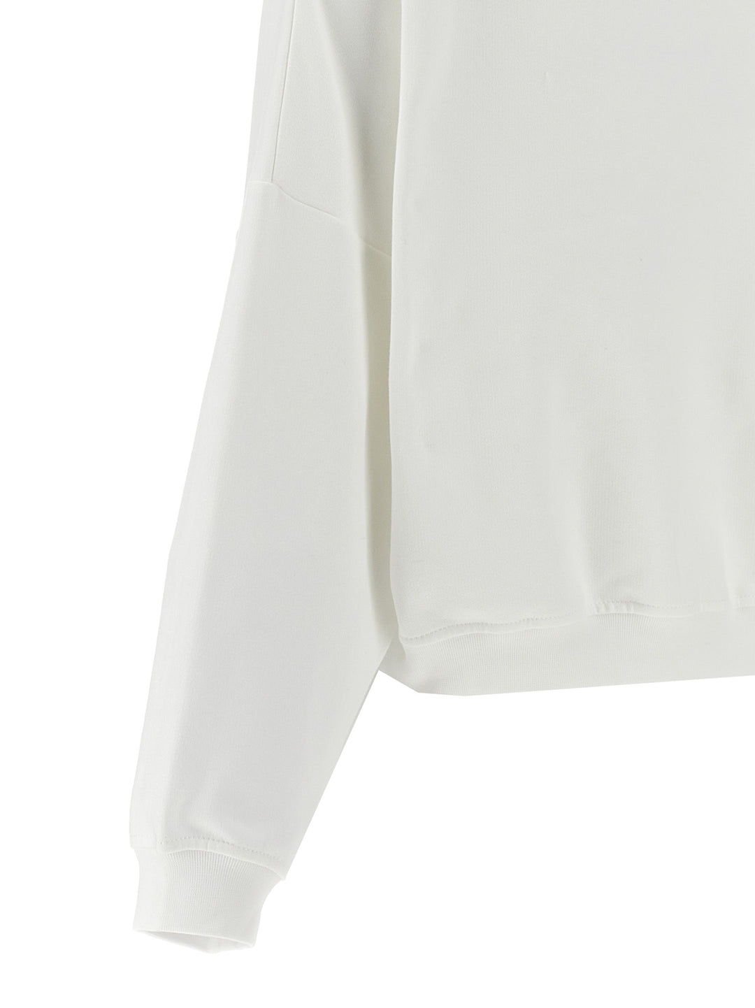 Crayon Logo Print Sweatshirt White