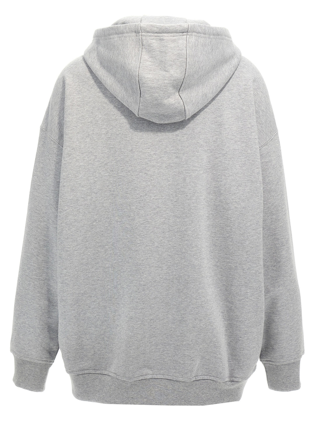 Logo Patch Hoodie Sweatshirt Gray