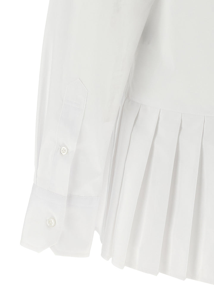 Pleated Shirt, Blouse White